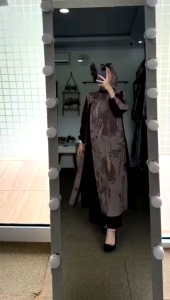 Alesha - Setelan Tunik Terbaru Set Hijab Wanita Kekinian Midi Oneset Tunim Long Set Tunik Tama Set Best Seller Fashion Wanita Terlaris