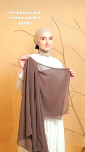Pashmina instan ayura//pasmina oval iner ninja+lubang kuping//pasmina instan viral//pasmina iner ninja viral tiktok