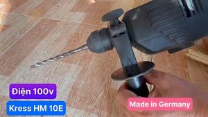 Máy khoan bê tông Kress hàng bãi xài điện 100 volt