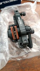 Kampas Rem Cakram Sepeda MTB Full dengan Kepala Babi dan Kaliper - Depan 160/140 Belakang 180/160