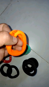 Bộ 6 cái vòng cột tóc nhiều màu bằng vải thun loại trung