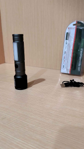 Senter tangan LUBY 35W LED Zoom L-AL8003 super terang 6 mode cahaya body aluminium Type C Rechargeable