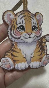 ❤️❤️Cute Double Sided Tiger Full Leather Bag Charm❤️❤️