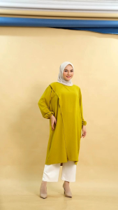 bilza Mecca long tunik cringkle airflow /tunik bahan cringkle/ tunik oversize