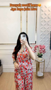 Setelan Piyama Crop Celana Kulot Panjang Hightwaist BY AIRA