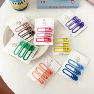 Jepit Poni Warna Colorful Ombre Set 3pcs / Jepit Rambut Korea Lucu