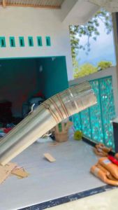 LEHER KNALPOT ROAD RACE MODEL STANDAR POSTEP SUPRA X125 KARISMA SLEEP EGINE 32 BELAKANG 50