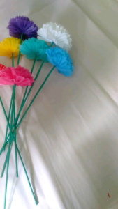 Bunga plastik kresek bunga pompom dandelion 35 cm bunga dan tanaman artificial