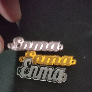 Label Hijab Akrilik Acrylic Rebranding Hijab Gamis Baju Seserahan Isi 50 Biji