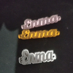 Label Hijab Akrilik Acrylic Rebranding Merk Hijab Gamis Baju Souvenir Seserahan Isi 100 Biji