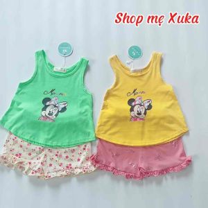 Bộ ba lỗ bé gái in hình Pony Mickey Miwoo