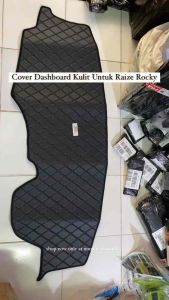 Alas Karpet Cover Dashboard kulit raize rocky hitam