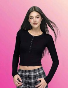 Áo thun croptop tay dài size 35-52kg