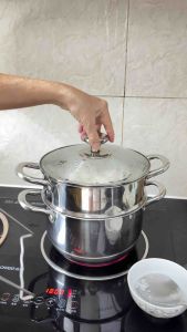 Dụng cụ Gắp Đồ Nóng Kẹp Inox Chữ V Chống Bỏng Tiện Lợi
