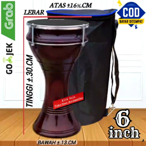 Dumbuk Pinggang Anak 6 inch Salak Browen Mika Hitam