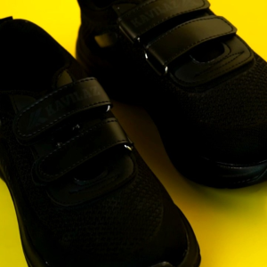 sepatu anak sekolah hitam polos laki laki perempuan size 28-40