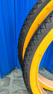 Ban Luar Sepeda Ukuran 20 x 1.75 Lucky Stone Hitam Kuning Mini Lipat BMX Minion Anak | High Quality