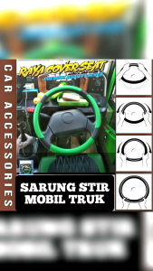 sarung stir mobil truk dan damtruk model bulan sabit