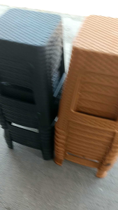 KURSI PLASTIK KURSI MAKAN KURSI ROTAN ANYAM KURSI CAFE BESAR TABITHA