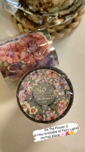 Fairy Lights Journal - READY STOCK/ 3ie: The Flower 3 crystal floral tape