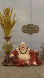 Tượng phật di lạc cao 20cm ngang 35cm sâu 21cm | Tượng Phật Hoa Tiên