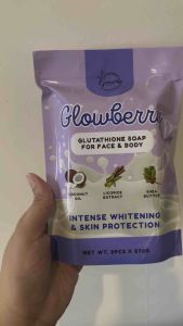 Glowberry Glutathione Soap for Face & Body Intense Whitening & Skin Protection 270g (2 pcs 135g each)