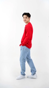 AR Fasshop Kaos Polos Cotton Combed 30s Pria Lengan Panjang Premium