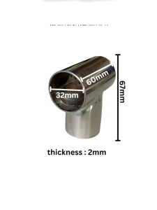 Aluminum Rail Base 1 1/2 & 1 1/4 for handrails Grab Bars and Bus Accessories ( per piece)