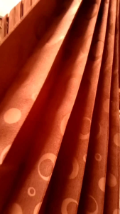 Gorden Plisket Tirai Murah 100 x 120 Model Cantolan Kawat S Motif Polkadot