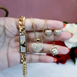 Set Perhiasan Xuping Motif Love Xds3