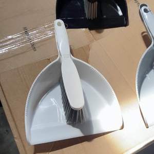 2in1 Dustpan & Brush Set with Soft-Grip Handle Sturdy Bristles Easy Dust Collection
