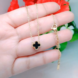 Kalung Bunga Bolak Balik Titanium Premium Kait Udang