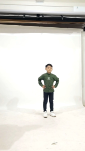 Army Kemeja Polos Couple Ayah dan Anak Lengan Panjang Kemeja Pria Dewasa dan Anak Laki Laki Warna HIJAU ARMY