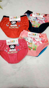 [3 Pcs] Seluar Dalam Anak Perempuan Spender Budak Perempuan Kain Lembut Selesa Pakai Kartoon Kulomi /Kids Panties Kids Briefs Cartoon Kuromi Soft Cotton Underwear Boxer