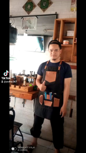 apron celemek barista babershop caffe cofie shop 100% anti air