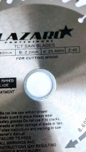 Mata Gergaji Kayu Sirkel 7 inch × 40 T Tajam