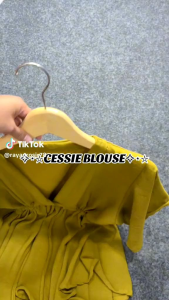 Cessie Top Blouse Atasan Wanita Jumbo Crinkle Baju Big Size Airflow