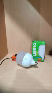 LIGERA SILVER 60W lampu LED Bulb cahaya putih 6500K super terang fiting E27