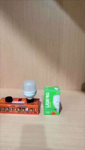 LIGERA SILVER 14W lampu LED Bulb cahaya putih 6500K super terang fiting E27