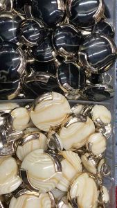 Set 5 nút áo vét áo khoác vân thuỷ nhiều size.