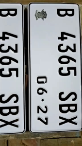 Plat Nomor Motor Font Baru Model Terbaru 2PCS