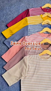 SANIA OVERSIZE TOP KNIT MISTY SALUR