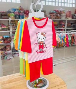 ชุดนอน (รหัสKY05) แขนยาวขายาว ชุดนอนเด็กเล็ก 4เดือน-12เดือน น้ำหนัก5-10กิโล เสื้อ+กางเกง เซต2ชิ้น ถ่ายจากงานจริง