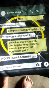 KAOS CHAT WA / LUCU / GLOGOK NJARAN / DISTRO PREMIUM