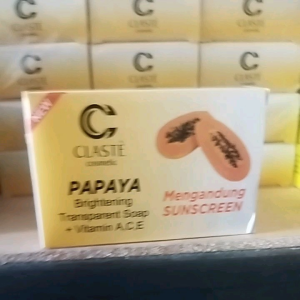 [CLASTE] PAPAYA BRIGHTENING SOAP/ SABUN PEPAYA/ SABUN