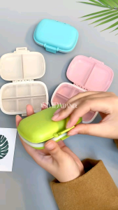 Kotak Obat 8 Sekat / Tempat  Obat Vitamin Harian Box Penyimpanan