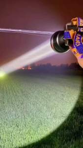 Đèn Pin Đội Đầu 5 Bóng Đèn Pin Siêu Sáng Tích Điện Chống Nước Thích Hợp Đi Dã Ngoại