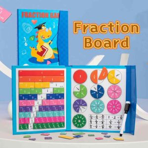 Magnetic  fraction learning math toy number teaching tool