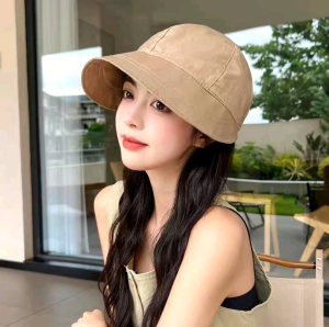 หมวกชาวประมง ทันสมัย มี 5 สี ส้ม ดำ ฟ้าอ่อน กากี ครีม ราคาถูก คุณภาพดี สไตล์น่ารัก มีสายปรับขนาดได้ พร้อมส่ง