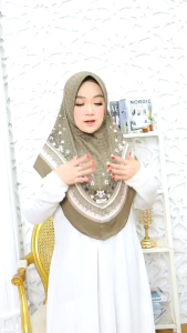 Hijab pet Jersey printing motif 026 by Alindi Hijab